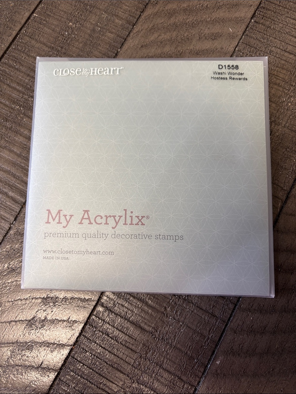 Close To My Heart My Acrylix Decorative Stamp Set - Washi Wonder- HOSTESS REWARD